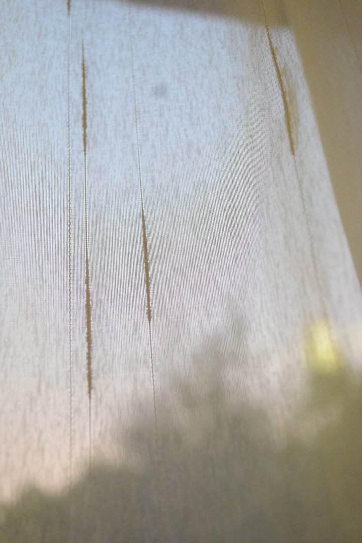 Effektgarn - Gardine Kräuselband Gardinenstube Fertiggardine (24mm) Blickdicht Fertig Store Sable genäht
